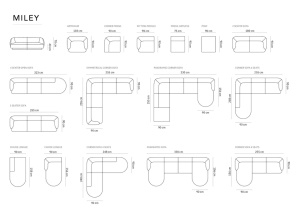 COLTAR MILEY, 5 LOCURI, BEJ DESCHIS, TAPITERIE BOUCLE, DESIGN DEOSEBIT - Img 4