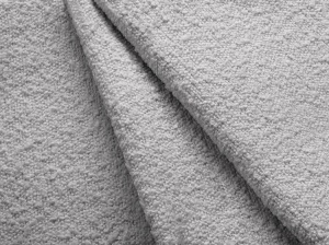 COLTAR MILEY, CU 3 LOCURI, PE STANGA, GRI DESCHIS, CU TAPITERIE DIN TEXTIL BOUCLE BALOO, MICADONI - Img 5