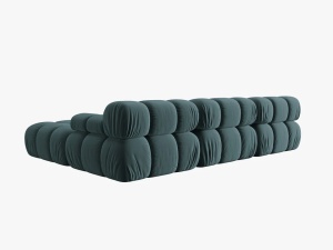 COLTAR MODULAR BELLIS, 4 LOCURI, 282 CM, VERDE PETROL 87, TAPITERIE DIN CATIFEA, DESIGN DEOSEBIT - Img 4