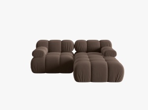 COLTAR MODULAR BELLIS, DREAPTA, 2 LOCURI, 188 CM, DIVERSE CULORI SI MATERIALE, DESIGN DEOSEBIT - Img 9