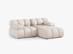 COLTAR MODULAR BELLIS, PE DREAPTA, CU TAPITERIE DIN TEXTIL STRUCTURAT LIBERTY, MICADONI - Img 2