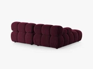COLTAR MODULAR BELLIS, PE STANGA, VISINIU, CU TAPITERIE DIN CATIFEA VENUS, MICADONI - Img 3