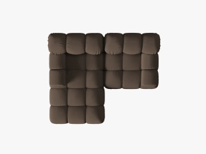 COLTAR MODULAR BELLIS, STANGA, 2 LOCURI, 191 CM, MARO 40, TAPITERIE DIN CATIFEA 3D, DESIGN DEOSEBIT - Img 6