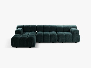 COLTAR MODULAR BELLIS, STANGA, 4 LOCURI, 282 CM, TAPITERIE BOUCLE, DIVERSE CULORI, DESIGN DEOSEBIT - Img 7
