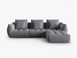 COLTAR MODULAR BLOOM DREAPTA, 4 LOCURI, 332 CM, DIVERSE CULORI SI MATERIALE, DESIGN DEOSEBIT - Img 1