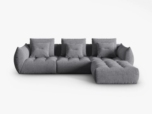 COLTAR MODULAR BLOOM DREAPTA, 4 LOCURI, 332 CM, DIVERSE CULORI SI MATERIALE, DESIGN DEOSEBIT - Img 11