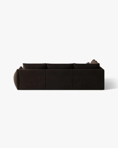 COLTAR MODULAR BLOOM, PE STANGA, MARO INCHIS, 316 CM, CU TAPITERIE DIN TEXTIL CATIFEA BLUVEL, MICADONI - Img 4