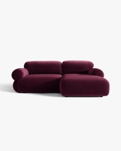 COLTAR MODULAR, OPHELIA, VISINIU, PE DREAPTA, 236 CM, CU TAPITERIE DIN TEXTIL CATIFEA VENUS, MICADONI