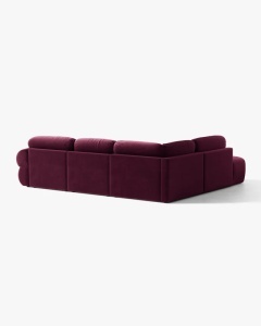 COLTAR MODULAR, OPHELIA, VISINIU, PE DREAPTA, 289 CM, CU TAPITERIE DIN TEXTIL CATIFEA VENUS, MICADONI - Img 4