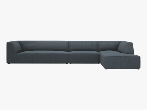COLTAR MODULAR RUBY, DREAPTA, 5 LOCURI, 366 CM, DIVERSE CULORI SI MATERIALE, DESIGN DEOSEBIT - Img 7