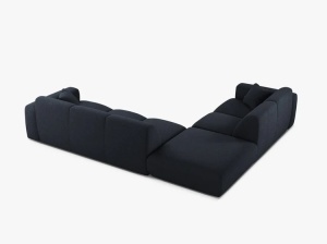 COLTAR MOLINO, 315 CM, PE STANGA, ALBASTRU MARIN, CU TAPITERIE DIN TEXTIL CHENILLE EDEN, MICADONI - Img 3