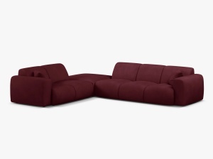 COLTAR MOLINO, 315 CM, PE STANGA, BORDO, CU TAPITERIE DIN TEXTIL CHENILLE REBEL, MICADONI