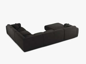 COLTAR PANORAMIC MOLINO, PE DREAPTA, GRI ANTRACIT, 326 CM, , CU TAPITERIE DIN TEXTIL CHENILLE EDEN, MICADONI - Img 3