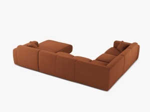 COLTAR PANORAMIC MOLINO, PE STANGA, CARAMIZIU, 326 CM, , CU TAPITERIE DIN TEXTIL CHENILLE EDEN, MICADONI - Img 3