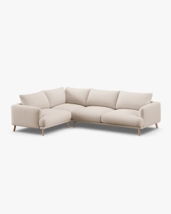 COLTAR PE STANGA, NAOMI, BEJ, 280X195 CM, TAPITAT CU TAPITERIE DIN TEXTIL STRUCTURAT LIBERTY, MICADONI - Img 4