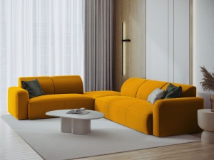 COLTAR STANGA 315CM, JASMIN 6 LOCURI, DIVERSE CULORI, MATERIAL CATIFEA, ARTIM GROUP COLLECTION - Img 9
