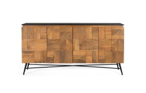 COMODA/BUFET, 1965, DIN LEMN DE MANGO SI METAL, ARTIM GROUP SELECTION - Img 1