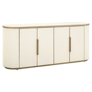 COMODA ELEGANTA 192CM, TIVOLI 4 USI, ALB/AURIU, METAL, LEMN/CERAMICA, RICHMOND INTERIORS