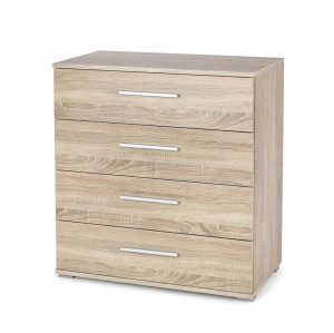 COMODA LIMA KM-3, STEJAR SONOMA, DIN PAL MELAMINAT, STIL MODERN