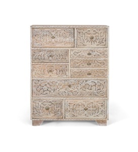COMODA LIVING 90CM, COD 2183, DIN LEMN DE MANGO, CULOARE NATUR, ARTIM GROUP SELECTION - Img 2