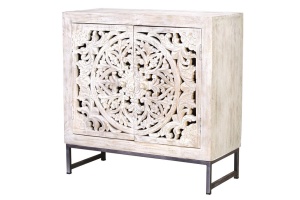 COMODA LIVING DIN LEMN 80CM, LEMN DE MANGO SI METAL, ARTIM GROUP SELECTION - Img 3