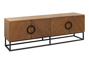 COMODA LIVING, GRANDEZZA 180CM, PRODUS DIN FURNIR LEMN, ASPECT NUC, ARTIM GROUP SELECTION - Img 8