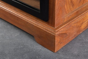 COMODA LIVING, HERITAGE 160CM, LEMN DE SALCAM, METAL SI STICLA, CULOARE NATUR/MARO, ARTIM GROUP SELECTION - Img 7