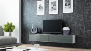 COMODA LIVING RTV VIGO 180 ALB/GRI DESIGN MODERN CM