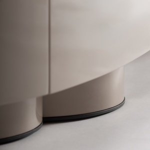 COMODA LIVING SINGEN, 220CM, CREM, REF. 37955, CONFECTIONATA DIN MDF SI METAL, VICAL , REALIZATA MANUAL,STIL MODERN - Img 6