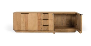 COMODA LIVING TV 180CM, LEMN DE MANGO, GINER Y COLOMER - Img 3