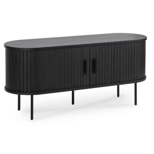 COMODA TV 120CM, ARTIM MEBLE, CU 2 USI, REALIZATA DIN MDF, CULOARE NEAGRA, STIL MODERN
