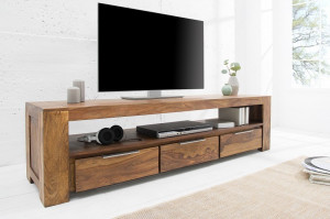 COMODA TV 170CM, MAKASSAR, LEMN DE TRANDAFIR, REALIZAT MANUAL, ARTIM GROUP COLLECTION - Img 1
