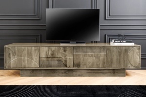 COMODA TV, ART DECO 200CM, LEMN DE MANGO, MODEL 3D, CULOARE GRI, ARTIM GROUP SELECTION - Img 10
