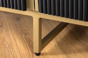 COMODA TV, GATSBY 160CM, LEMN DE MANGO, NEGRU/AURIU, ARTIM GROUP SELECTION - Img 4