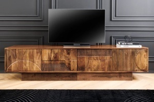 COMODA TV LIVING, ART DECO 200CM, LEMN DE MANGO, MODEL 3D, CULOARE MARO, ARTIM GROUP SELECTION - Img 5
