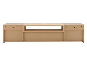 : COMODA TV SUSPENDATA LOFT 160CM, REALIZATA DIN MDF SI FURNIR STEJAR, CULOARE GRI/BEJ, ARTIM GROUP SELECTION - Img 7