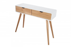 CONSOLA DIN LEMN MASIV DE STEJAR SCANDINAVIA 36435 - DESIGN SCANDINAV - Img 5