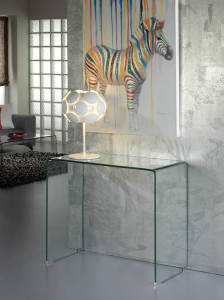 CONSOLA GLASS 90CM, COD 552431, STIL MODERN, SCHULLER