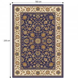 Covor 160x235 cm, albastru închis/amestec de culori/model oriental, KENDRA TIP 1, 0000206702