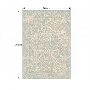 Covor 200x300 cm, crem/model gri, ARAGORN, 0000194654