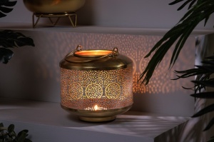 DECORATIUNE DE ILUMINAT, ORIENT 25CM, AURIU, METAL, REALIZATA MANUAL, ARTIM GROUP SELECTION - Img 2