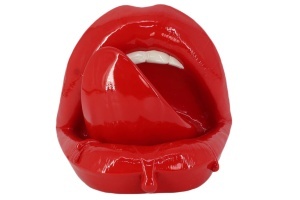 DECORATIUNE, LIP 25CM, REALIZAT DIN POLIRASINA, CULOARE ROSIE, REALIZAT MANUAL, ARTIM GROUP SELECTION - Img 2