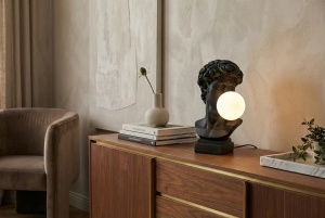 DECORATIUNE/ VEIOZA, DAVID 30CM, REALIZAT DIN POLIRASINA, CULOARE NEAGRA, REALIZAT MANUAL, ARTIM GROUP SELECTION