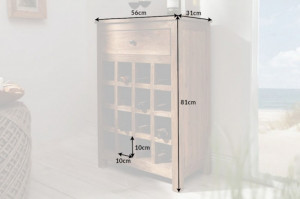 DULAP DE VINURI 56X81CM, LEMN RECICLAT, ARTIM GROUP SELECTION - Img 7