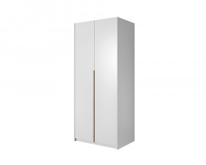 DULAP DORMITOR XELO 100 ALB/STEJAR - DESIGN MODERN - Img 2