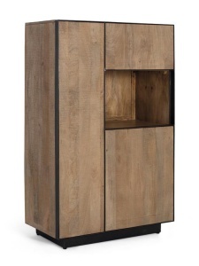 DULAP LIVING, 141CM, FABRICAT DIN LEMN MASIV DE MANGO, STIL RETRO, ARTIM GROUP SELECTION - Img 2