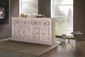 DULAP LIVING BAKHRA 190CM, DIN LEMN DE MANGO, FINISAJ NATUR, DESIGN MEDITERANIAN, ARTIM GROUP SELECTION - Img 2