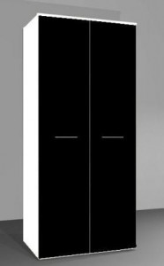 DULAP LOGO ALB/NEGRU DESIGN MODERN CM