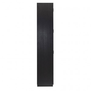 DULAP/ORGANIZATOR OAKURA, 230 CM, NEGRU, DIN FURNIR DE STEJAR, STIL INDUSTIAL, RICHMOND INTERIORS - Img 2