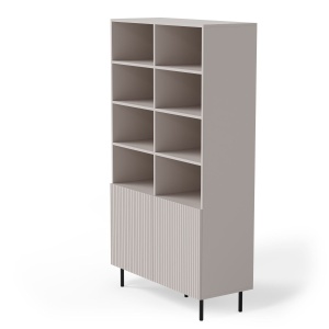 DULAP PAXOS REG-1, 179X100 CM, CASMIR/NEGRU, DIN MDF FURNIRUIT, PAL LAMINAT SI METAL, STIL MODERN - Img 5